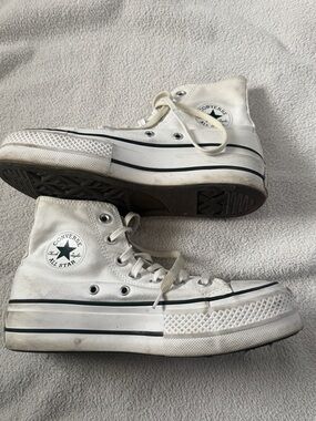Platform Converse Chuck Taylor All Star High Top Sneakers - White